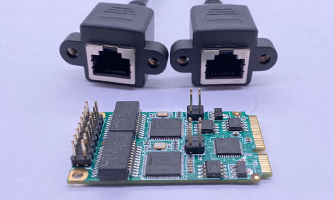 Winyao Gigabit Network Card Mini PCIe Slot To RJ45 Ethernet Interface Dual Port 0