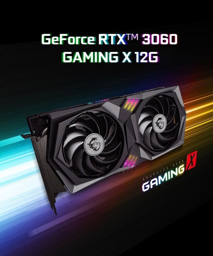 Dual fans MSI RTX 3060 Z TRIO Nvidia Gaming Graphics Cards 12GB Nvidia Graphics Card 0